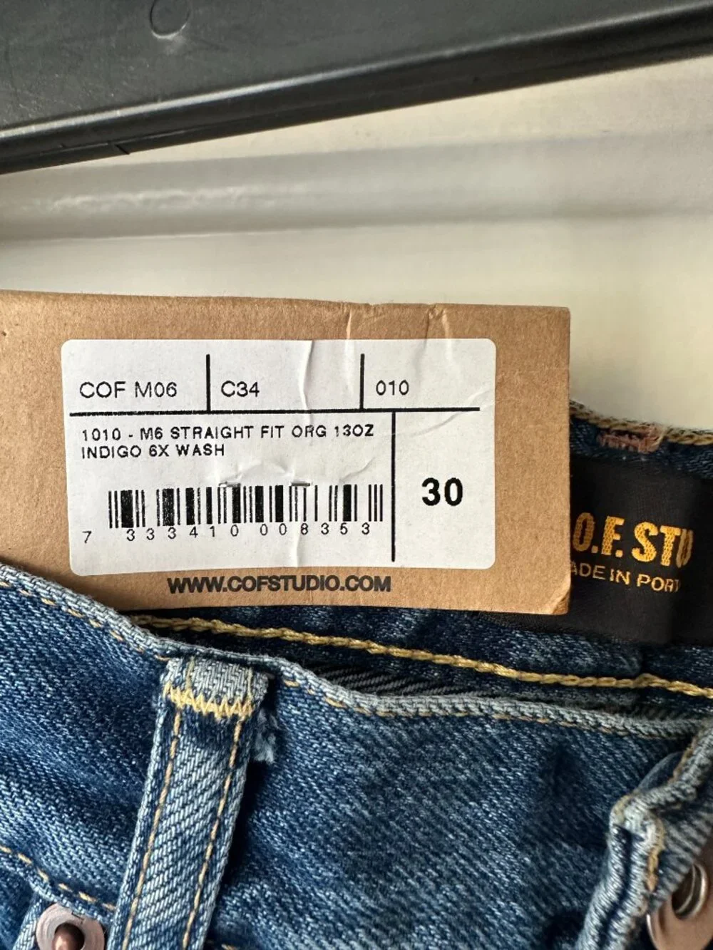 M6 Straight Fit Organic Jeans